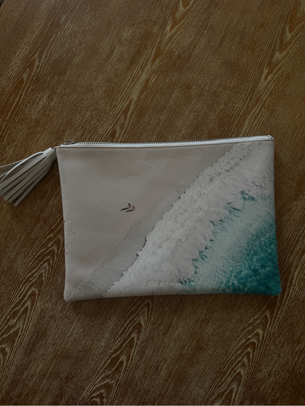 Gray Malin Leather Zip Pouch